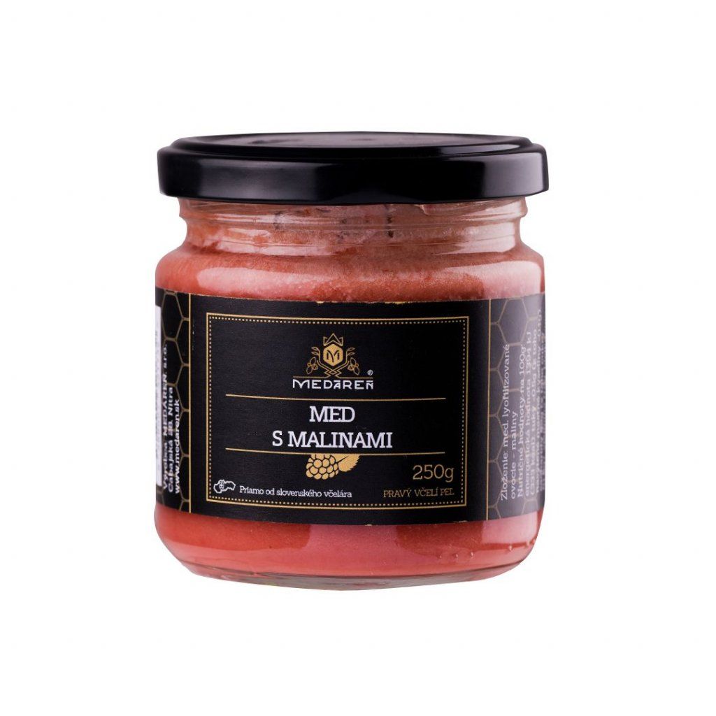 Med s malinami 250g